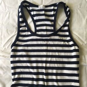 Striped cropped tank